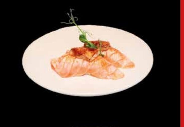 SALMON Y FOIE FLAMBEADO